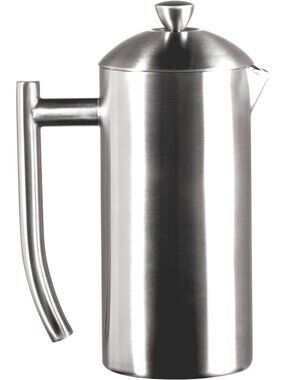 Optimized Title: "Double-Walled Stainless Steel French Press Coffee Maker - 17